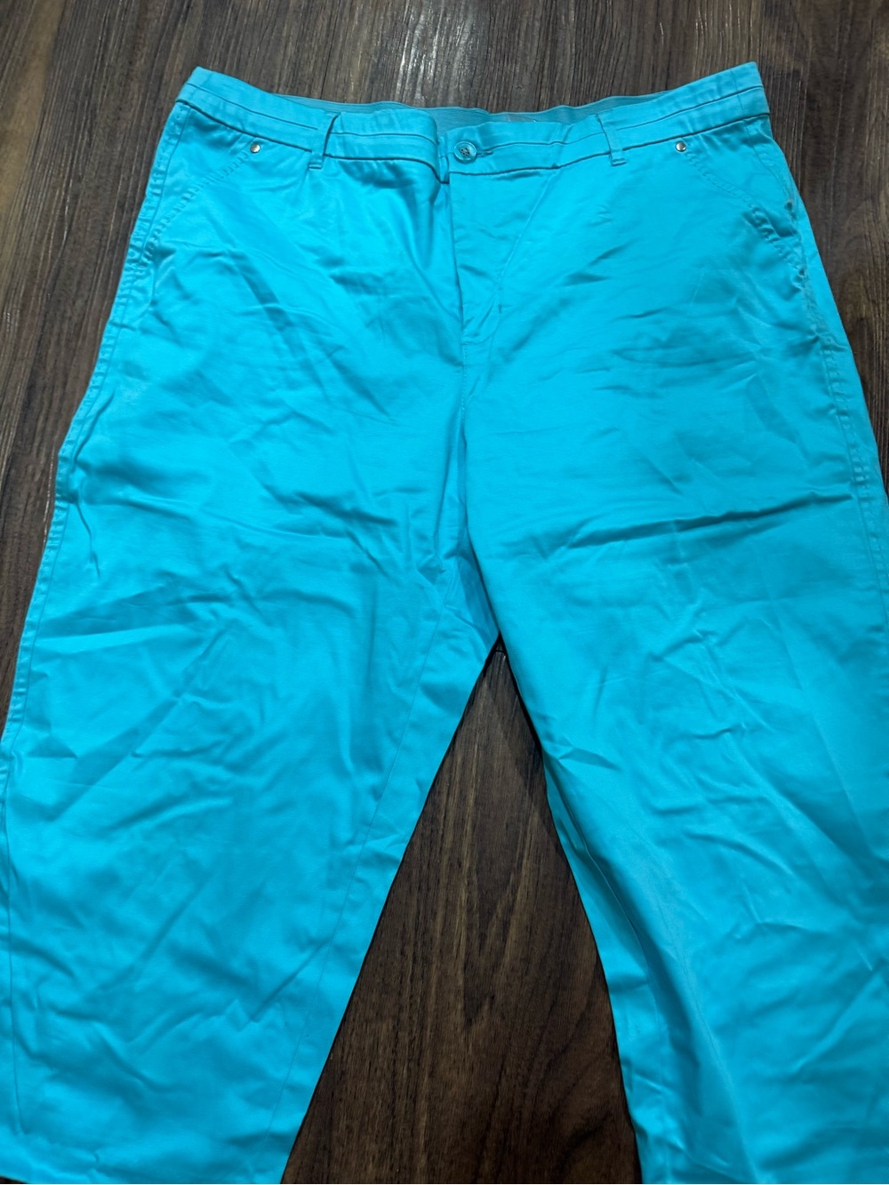 Khakis Pants - Capris For Women Size 16 Blue (CL-4)